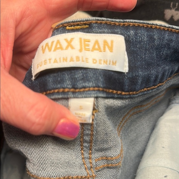 Wax Jean Blue High-Waisted Distressed Shorts - Picture 3 of 5